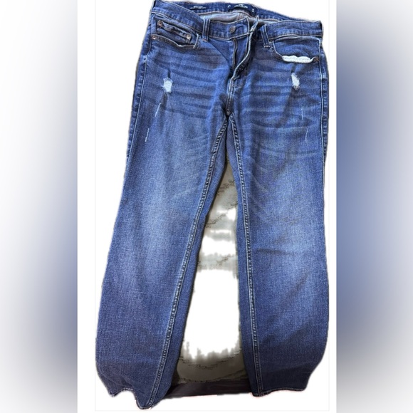 Hollister Dark Blue Denim Jeans - Picture 1 of 3